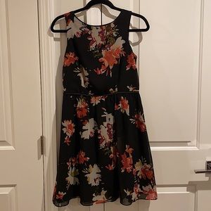 Ann Taylor Loft multi color floral dress Size 2